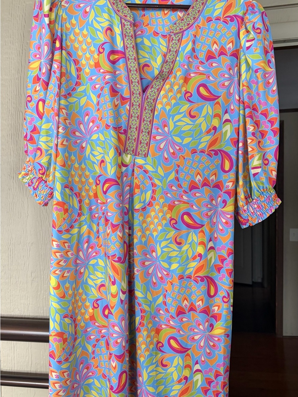 Hale Bob Los Angeles Vibrant Multi-Color Floral Print Women’s Dress